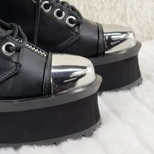 Demonia | Shoes | Gravedigger Unisex Chrome Toe Cap Platform  display picture 2
